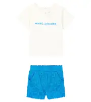 [Marc Jacobs Kids] Marc Jacobs Kids Baby logo T-shirt and shorts set M 1 multicoloured