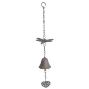 Mr Gecko Cast Iron Hand Made Wind Chime Dragonfly Good Sound Antique Rust