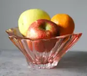 Crystal Bowl 8 " Bohemia Pink Vase Czech Glass Fruit Desert Sweets Gift NEW
