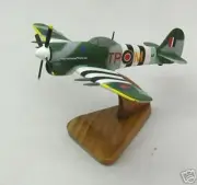 Hawker Typhoon Airplane Desk Wood Model FREE SHIP New