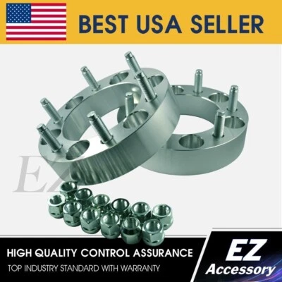 Wheel Adapters 6 Lug 6x139.7 ¦ 6x5.5 Chevy Blazer Jimmy 7/16 Spacers 2"
