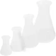 4 Pcs Flask Set Child Conical for Chemistry Laboratory Glassware
