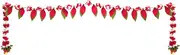 Handicraft Storeroom Artificial Flower Garland Toran for Door Entrance, Home Decoration, Indian Decor for Pooja,Wedding,Event, Diwali, Christmas (Red Leaf Toran 38 inch 2 Hanging 9 inch)