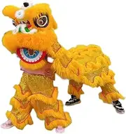 BEPABDFBD Lion Dance Prop Lion,Chinese Lion Dance Traditiona Chinese Lion Dance Wool Chinese Dragon Dance Costume Show Realistic Lion Dance Costume Art Dragon and Lion Dance Props