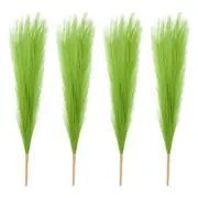 4 Pcs 17 Inch Faux Pampas Grass Artificial Boho Decor Grass Green