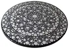 Mother of Pearl Dining Table Top , Marble Restaurant Table , Marble Bar Table