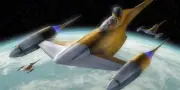 Star Wars Micro Galaxy Squadron Anakin's Naboo N-1 Starfighter w/ R2-D2 & Anakin