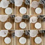 Personalised Christmas Icing Fondant Embossers | Biscuit Cupcake Stamp