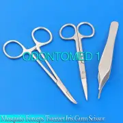 3 X Mosquito Hemostatic Forcep Adson Utility Tweezer Iris Gum Scissor Lab Tools