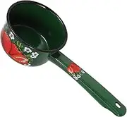 Ipetboom Vintage Enamel Ladle for Home Ergonomic Water Spoon Strawberry Design for Cooking Gardening Serving Practical Kitchen Gadget