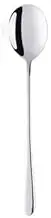 Tea Spoon Dessert Spoons 10PC Colorful Stainless Steel Korean Dessert Spoon Gold Silver Coffee Spoon with Long Handle Ice Cream Mixing Tea Spoon Tableware 10 Silver