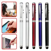 4 in 1 Laser Pointer LED Flashlight Touch Screen Stylus Ballpoint Office Pen . ☆