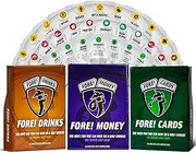 Fore! Cards Game Bundle - 3 On-Course Golf Games, Tons of Fun!
