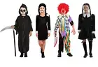Kids World Book Day Costume Scary Clown Wednesday Addams Black Reaper