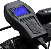 YRTUOP Headlight Speedometer - Bikes Lamp - USB Rechargeable Bikes Speedometer with Light and Horn Water-Resistant Cycling Computer Accessories for Road Mountain Bikes