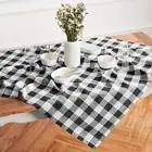 Solino Home Linen Square Table Throw for Wedding, Spring & Easter, Buffalo Check