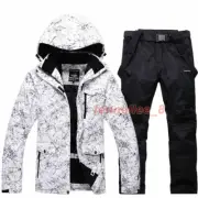 Winter Men's Ski Suit Waterproof Ski Jacket Snow Pants Coat Snowsuits Snowboard
