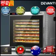 Devanti Commercial Food Dehydrator Stainless Steel 10 Trays 1000W Stainless Stee