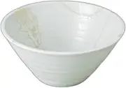 Ayatori (White) Waterwheel 6.5 Noodle Bowl [7.8 x 7.7 x 3.7 x 3.5 inches (19.7 x 19.7 x 9 cm) | Setomonohonpo