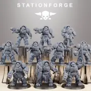Socratis Doom Reaper Vanguards - Set of 10 | Wargame Proxy | Sci-Fi | Cyberpunk