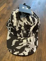Under Armour Girls Big Kids Youth Running Hat OSFM NWT! Black Gray White Camo