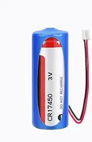 (1-Pack) CR17450 3V 2400mAh PCL Not Rechargeable Lithium Battery with White Plug