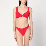 [Hunza G] Juno bikini set in red One size Red