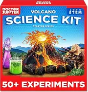 Doctor Jupiter Volcano Science Kit for Kids Ages 6-8-10-12-14| Easter, Birthday Gift Ideas for 7,8,9,10,11,12,13,14 Year Old Boys & Girls| STEM Learning & Educational Toys with 50+ Experiments