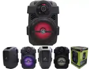 MR DJ PSE80BT br 8" Portable Active Speaker with Rechargeable Battery