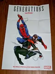 Generations The Spiders Promo Poster 24" x 36" Marvel 2017 Olivier Coipel