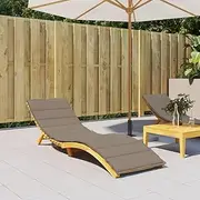 Sun Lounger Cushion Taupe 200x70x3cm Oxford Fabric Decorative Cushion