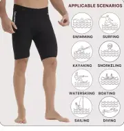 Lemorecn Wetsuits Pants Shorts 3mm Neoprene Canoeing Swimming Pants Size small