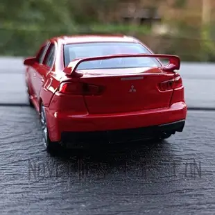 Mitsubishi Lancer EVO X 三菱EVOLUTION 進化末代 1:36模型車 大尾翼的LANCER