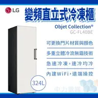 在飛比找樂天市場購物網優惠-LG樂金 GC-FL40BE 變頻直立式冷凍櫃｜Objet 