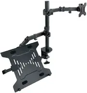 Desk Mount - Adjustable Mount for 1 Screen or Laptop from 13 to 32 inches, Sturdy Materials and Ergonomic Design for Optimal Viewing