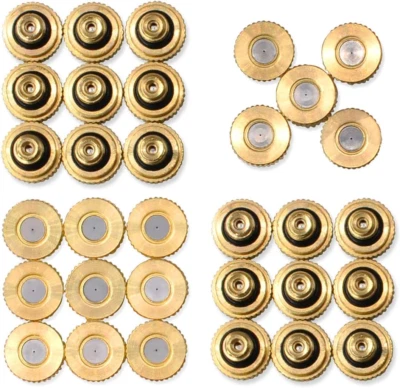 32 Pack Brass Misting Nozzle Replacement Heads for Outdoor Cooling System
