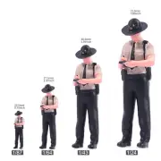 1/24 1/43 1/64 1/87 US Patrol Police Scene Prop Miniature Figures Doll For Car