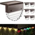 Solar Lights Outdoor, Solar Deck Lights, 6 Pack Solar Fence Step Lights Outdo...