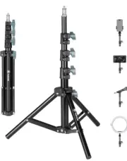 Tarion Light Stand For Camera Studio TLS-02 Portable Collapsible Tripod 51”