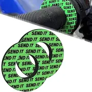 Send IT Grip Donuts for Motorcycle, Dirt Bike, BMX, ATV - Soft Foam Pads to Prevent Blisters - Universal Fit, Easy Install - Durable, Comfortable, Anti-Vibration Handlebar Accessories - Green