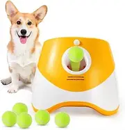 Rabaab & Co - Interactive Dog Ball Launcher – Automatic Fetch Machine for Small, Medium, and Large Dogs with Adjustable Distance Settings and Durable Tennis Balls