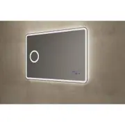 900-1500*800*40mm Sima Frameless Glass Copper-free Rectangle with Clock & Temperature LED Mirror