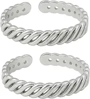 [DARSHRAJ] 925 Sterling Silver Toe Rings (bichhiya) for women & Grls, Sterling Silver