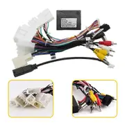 Power Harness For Toyota Android Navigation 16Pin Car Radio Stereo Power Harness Cable Wire Adapter Canbus Box Support JBL AMP