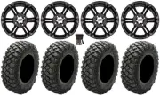 ITP SS212 14" Wheels Black 28" Crawler XR Tires Polaris RZR XP 1000 / PRO XP