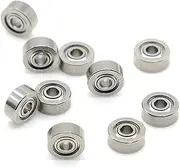 HFZCSIMR MR63zz Bearing (10PCS) 3x6x2.5 Mm ABEC 7 High-Speed MR63 ZZ Miniature Steel Ball Bearings for Fishing Castking Reel Bearings