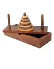 Wooden Tower of Hanoi Puzzle Game Brain Teaser Educational Game with for kids