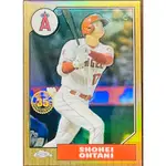 大谷翔平 金屬亮卡 MLB 2022 TOPPS CHROME 特卡 87BC-2 35周年 天使隊 棒球卡 天才大谷