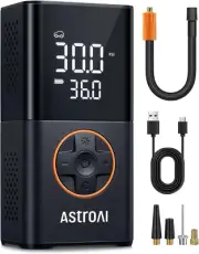 Astroai Tyre Inflator Cordless Air Compressor, Portable Electric Bike Pump 150 P