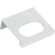Atlas 364-CH Modern Square Edge Tab Pull 1 1/4 Inch (c-c) - Polished Chrome